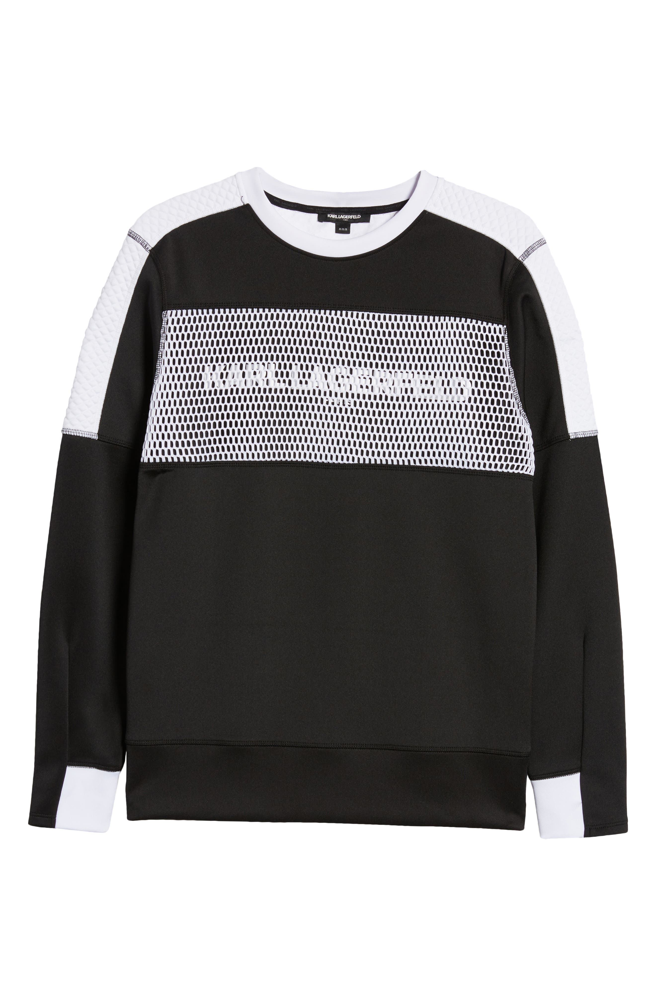 Kids Boys Karl Lagerfeld Stripe Graphic Long Sleeved T Shirt Sleeve New